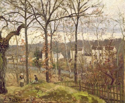 Winter Landscape at Louveciennes by Camille Jacob Pissarro